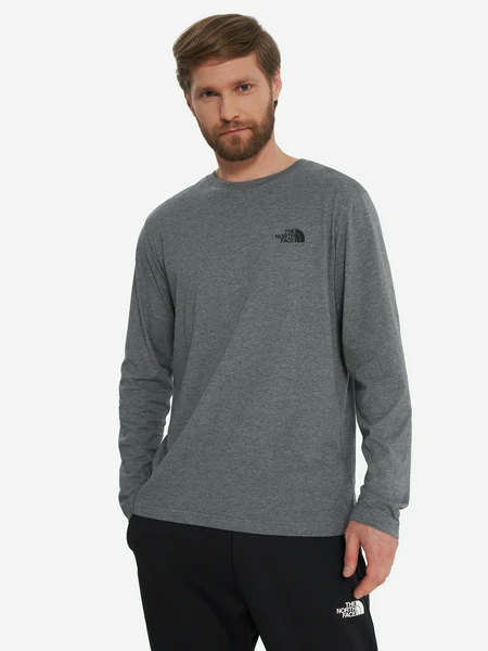 Лонгслив The North Face Simple Dome, серый, арт. NF0A87QNDYY1T1K