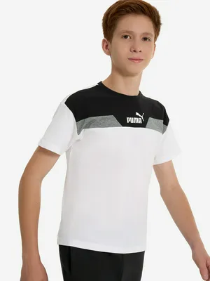 Футболка для мальчиков PUMA Power Colorblock, белый, арт. 681848P0P-02