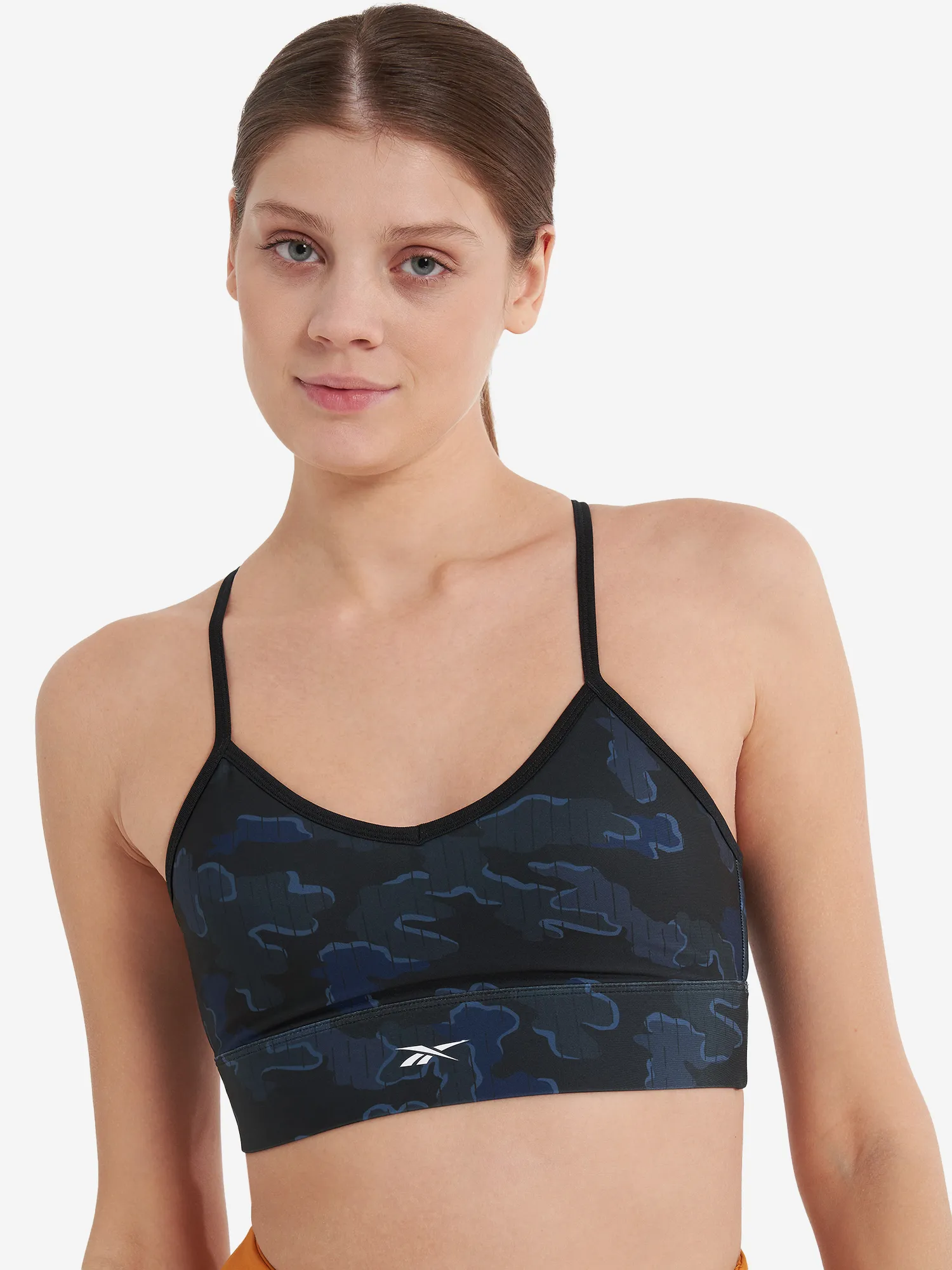 Спортивный топ-бра Reebok Train, черный, арт. 100075418R00
