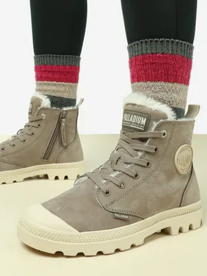 Ботинки утепленные женские PALLADIUM Revolt Boot Zip, коричневый, арт. 95982P2X-212