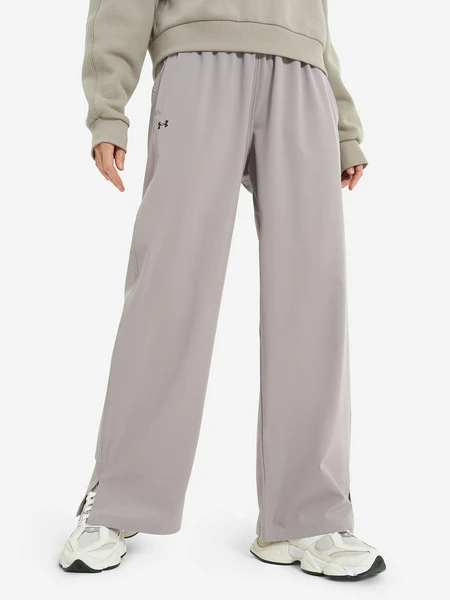 Брюки Under Armour Rival Wide Leg, серый, арт. 1386453U0F-015