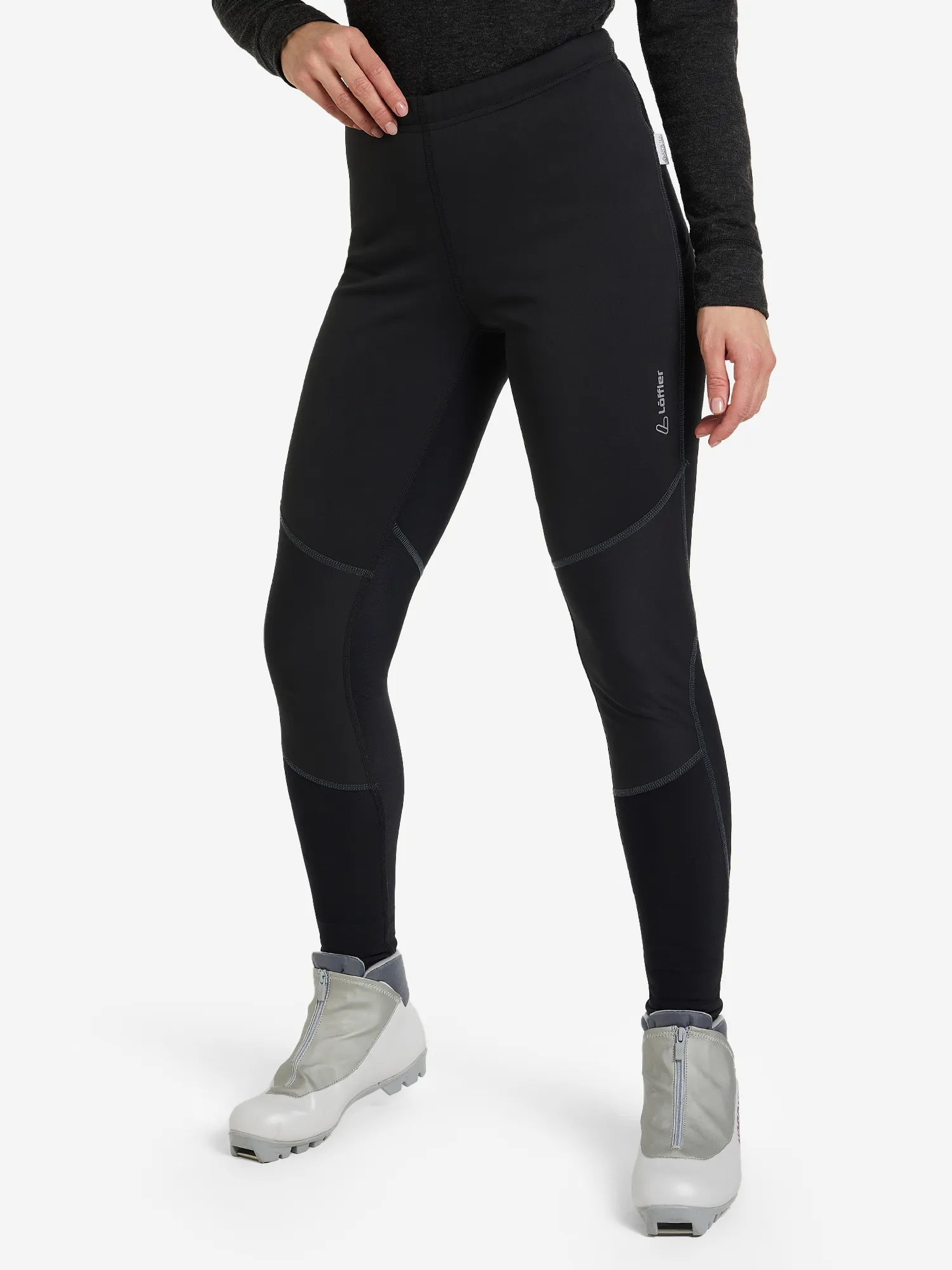 Брюки софтшелл женские Loeffler WS Warm, черный, арт. EL07326LFR-990