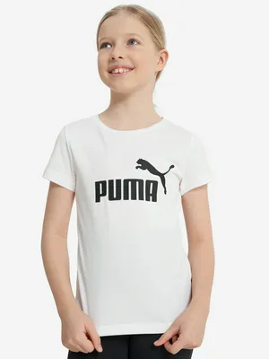 Футболка PUMA Ess для девочек, белый, арт. 587029P0P-02