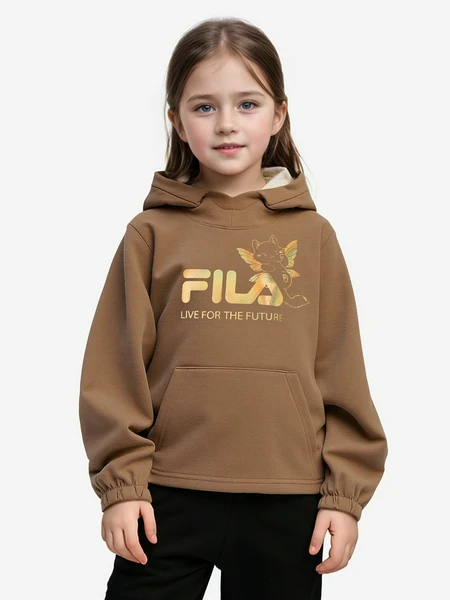 Худи для девочек FILA, коричневый, арт. 134600FLA-T2