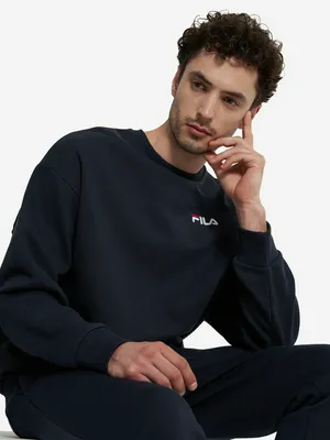 Свитшот мужской оверсайз FILA, синий, арт. 138977FLA-Z4