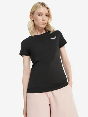 Футболка женская PUMA Ess Small No. 1 Logo, черный, арт. 682372P0P-01