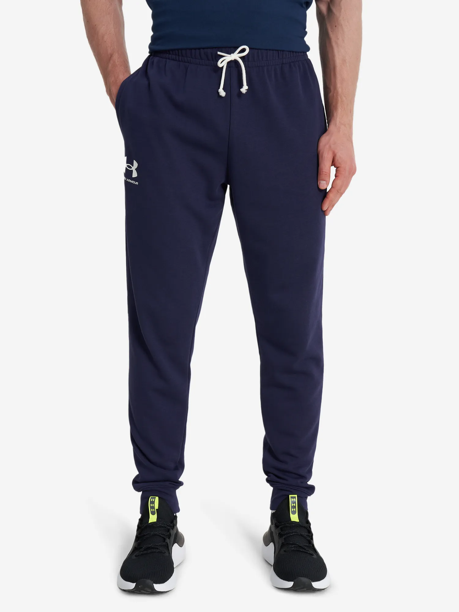 Брюки флисовые мужские Under Armour, синий, арт. 1380843U0F-410