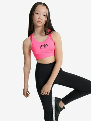 Топ бра спортивный для девочек FILA, розовый, арт. 137646FLA-X2