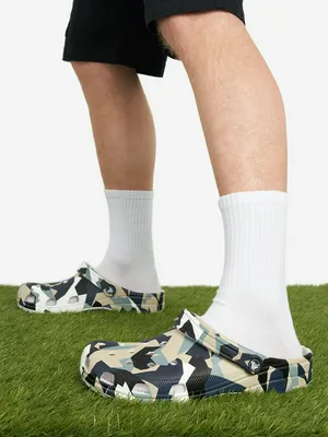 Сабо мужские Crocs Geo Camo, разноцветный, арт. 211009C1G-94S