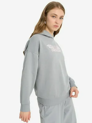 Худи женское оверсайз Kappa, серый, арт. 134308KAP-92