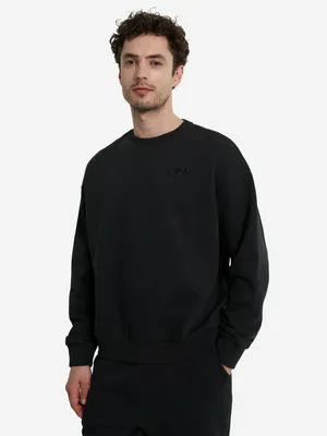 Свитшот мужской оверсайз FILA, черный, арт. 138977FLA-99