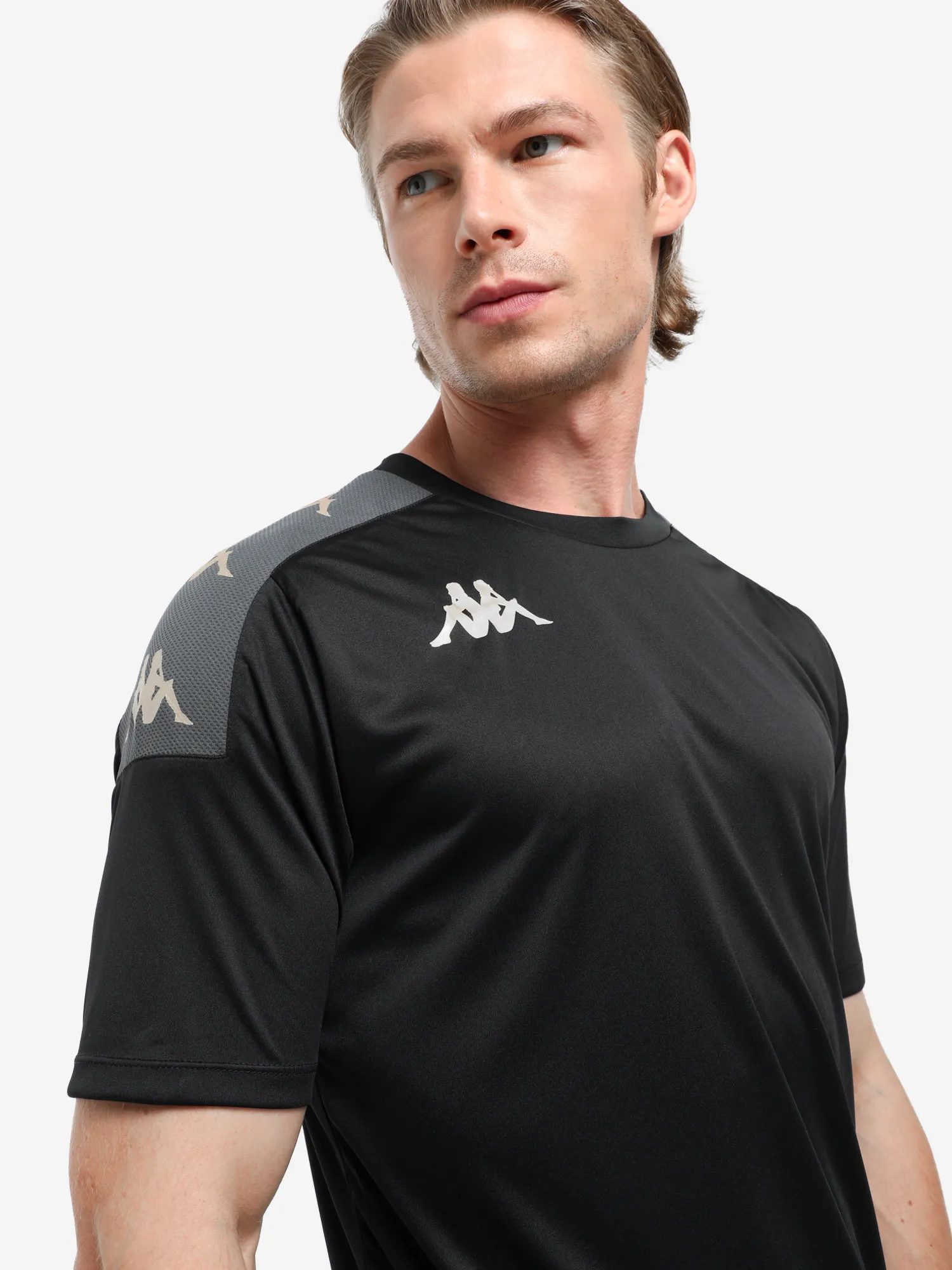 Футболка мужская Kappa, черный, арт. 351F4LWKAP-A00