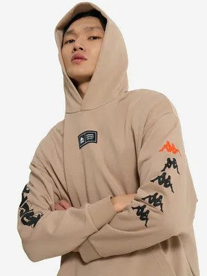 Худи мужское оверсайз Kappa, бежевый, арт. 134215KAP-T1