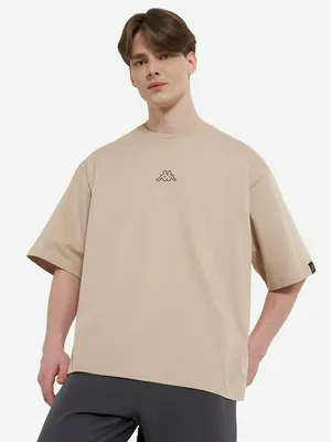 Футболка мужская оверсайз Kappa, бежевый, арт. 137639KAP-T1