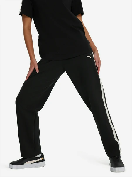Брюки для девочек PUMA Tape Relaxed, черный, арт. 688492P0P-01