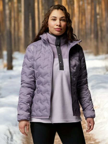 Пуховик Columbia Delta Ridge II Down Hooded Jacket, розовый, арт. 2088251CLB-554