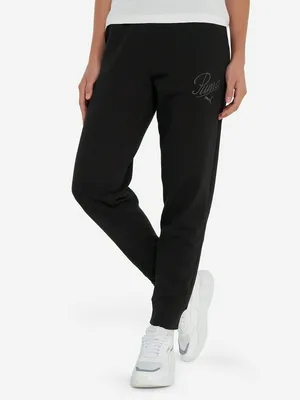 Брюки флисовые PUMA Ess Script, черный, арт. 688074P0P-01