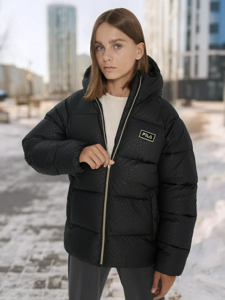Пуховик FILA для девочек, черный, арт. 137653FLA-B5