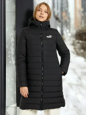 Куртка удлиненная женская PUMA ESS Hooded Padded, черный, арт. 848942P0P-01