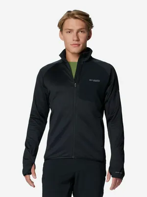 Джемпер флисовый мужской Columbia Triple Canyon Grid Fleece Fz II, черный, арт. 2094961CLB-010