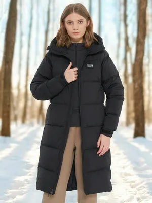 Пуховик женский Mountain Hardwear Nevadan Down Long Parka, черный, арт. 2128611MHW-010
