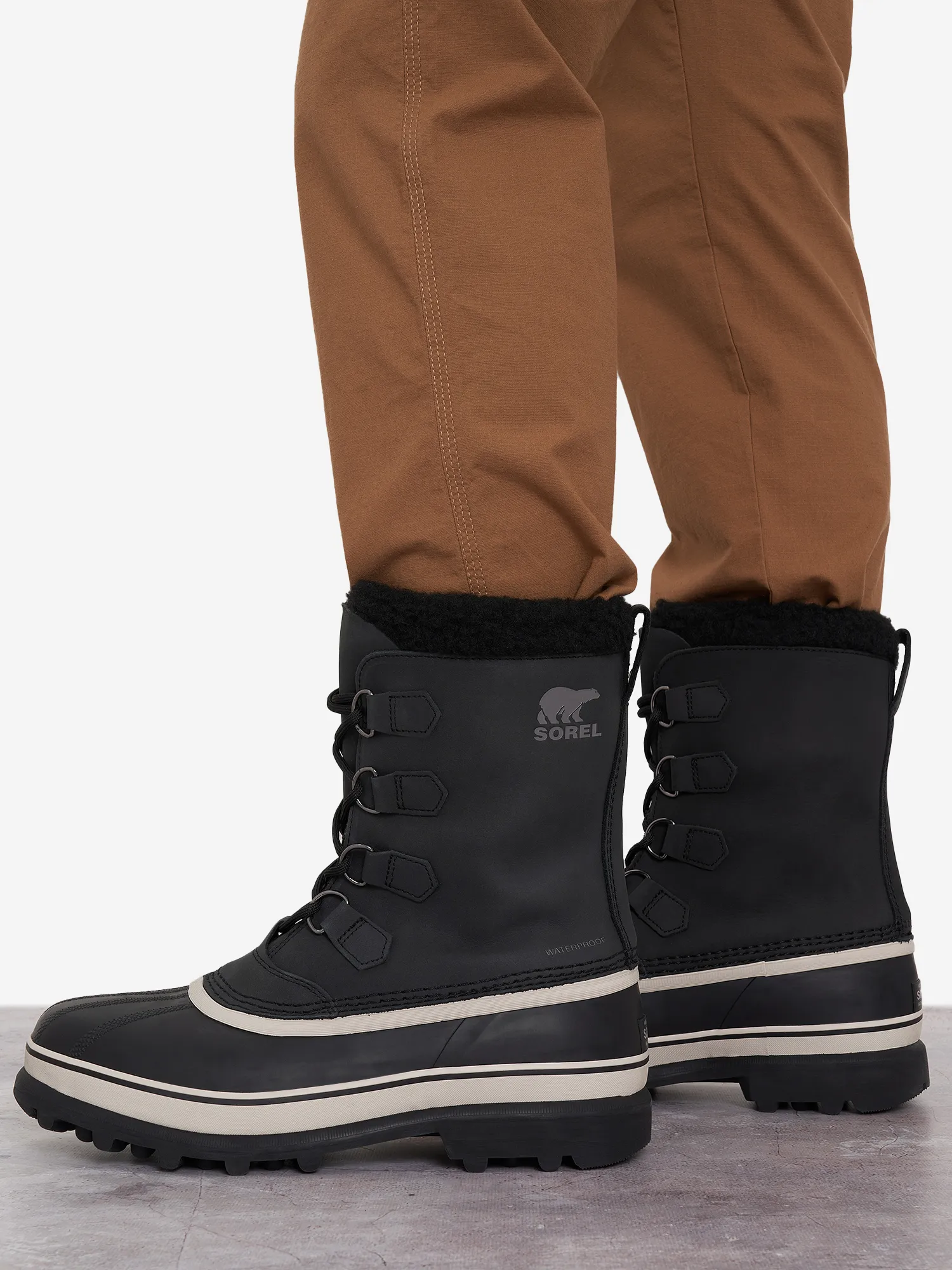 Сапоги утепленные Sorel Caribou Waterproof, черный, арт. 1002871SRL-016