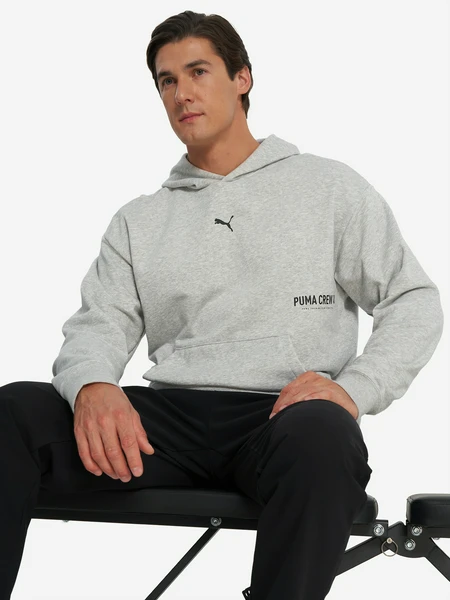 Худи PUMA Graphic French Terry, серый, арт. 527629P0P-04