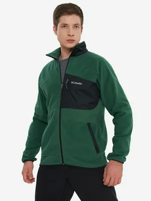Джемпер флисовый Columbia Fast Trek Overlay Full Zip, зеленый, арт. 2135691CLB-376