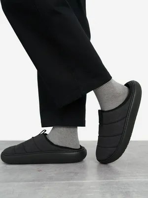 Слипоны утепленные Crocs Classic Sueded Moc, черный, арт. 212097C1G-001