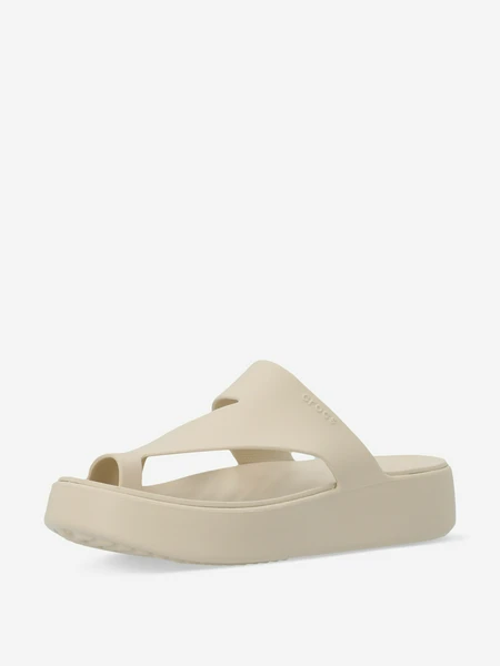 Шлепанцы Crocs Getaway Platform Toe Loop, бежевый, арт. 210834C1G-0LH