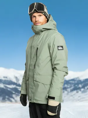 Куртка утепленная мужская Quiksilver Mission Solid, зеленый, арт. EQYTJ03266Q02-GLW0