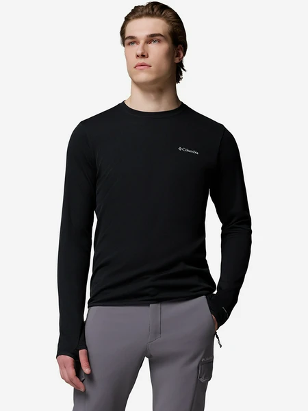 Лонгслив Columbia Tech Trail Utility Warm Ls Crew, черный, арт. 2136881CLB-010