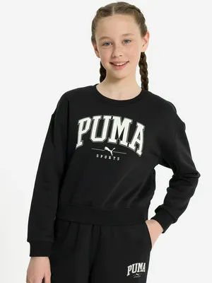 Худи для девочек PUMA ESS+ Block, черный, арт. 681763P0P-01