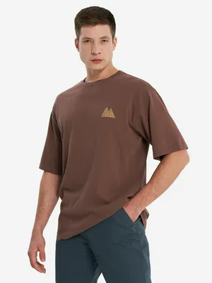 Футболка Mountain Hardwear Mountains Collab Short Sleeve, коричневый, арт. 2122161MHW-219