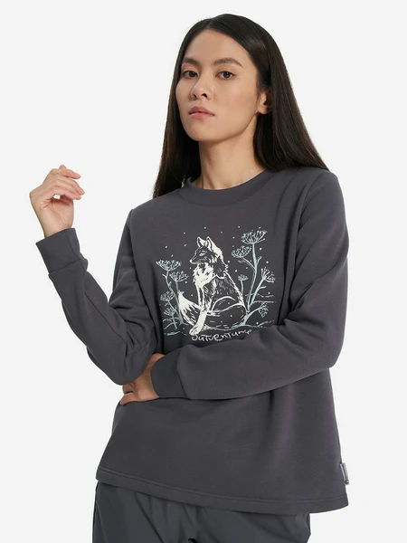 Свитшот женский Outventure, серый, арт. 137840OUT-93