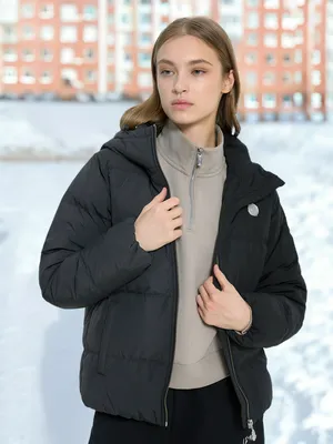 Пуховик женский, черный, арт. W562349301N-6W361