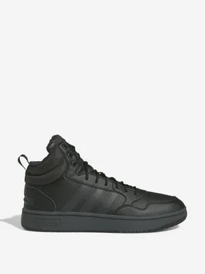 Мужские утепленные кеды Adidas Hoops 3.0 MID WTR, черный, арт. GW6421A01