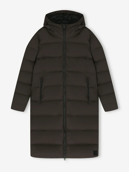 Пальто пуховое женское Jack Wolfskin Frozen Palace, коричневый, арт. 1204133J01-D0108