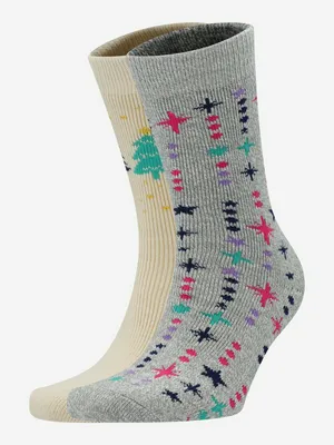 Носки Columbia Festive And Bright, разноцветный, арт. RCL937WCLB-CREAM/LT GREY