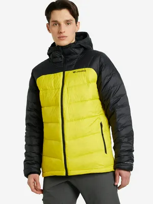 Пуховик мужской Columbia Centennial Creek II Down Hooded Jacket, желтый, арт. 1985521CLB-716