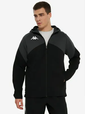 Толстовка мужская Kappa Fianto, черный, арт. 341N4MWKAP-A19