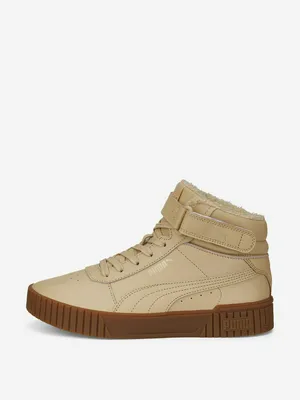 Кеды утепленные женские PUMA Carina 2.0 Mid Wtr, бежевый, арт. 385852P0P-02