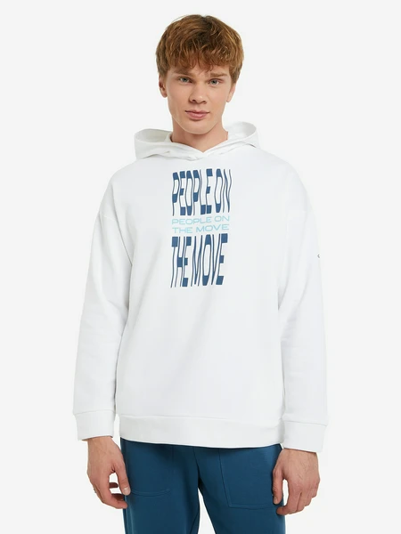 Мужское худи Kappa, белый, арт. 125695KAP-00