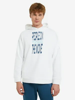 Мужское худи Kappa, белый, арт. 125695KAP-00