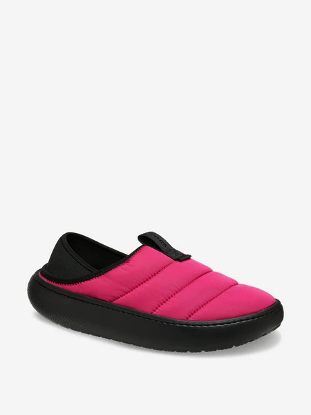 Утепленные слипоны Crocs Classic Puff Moc, розовый, арт. 210706C1G-6ZT