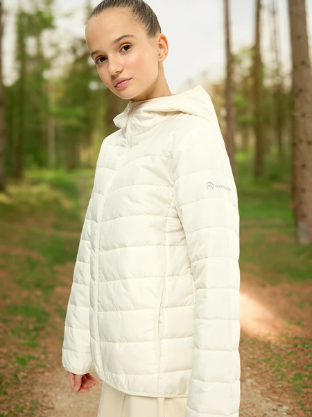 Куртка утепленная Outventure для девочек, бежевый, арт. 134142OUT-01