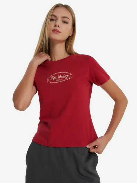 Футболка женская FILA, красный, арт. 140768FLA-R3
