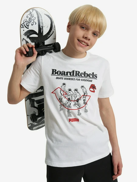 Футболка Puma Mid90 S Graphic, белый, арт. 685144P0P-02