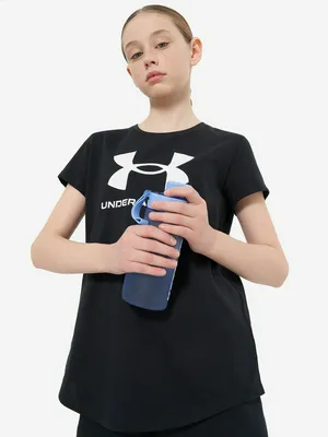 Футболка Under Armour для девочек, черный, арт. 1361182U0F-001