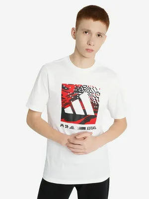 Футболка Adidas для мальчиков, белый, арт. JD4642A01